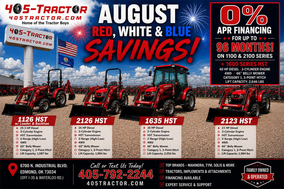 405 Tractor Savings
