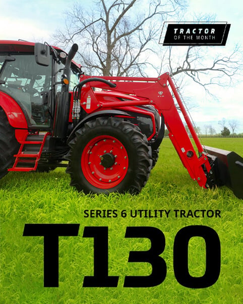 T130 Series 6 Utility Tractor